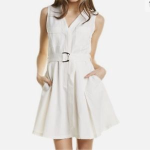 Club Monaco white belted mini tennis dress
